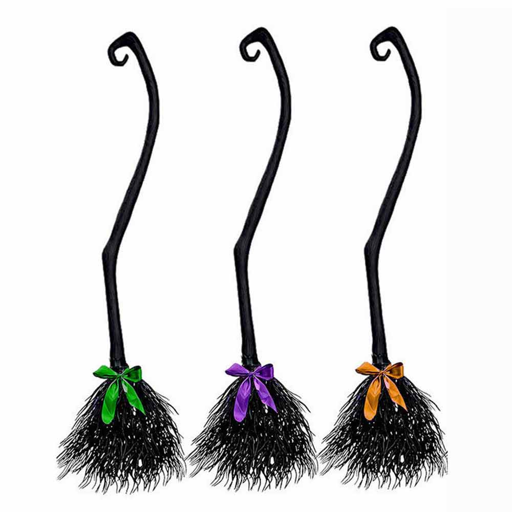 2023 HALLOWEEN Lovely Kids Costume Halloween Accessories Witch Broom Wizard Magic Broom
