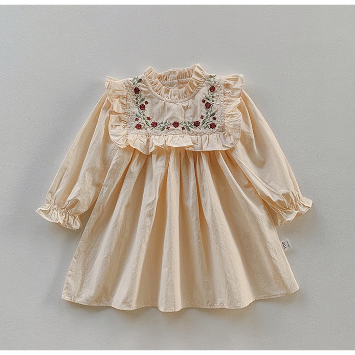 Đầm Công Chúa Tay Ngắn Màu Cầu Vồng Thời Trang Mùa Hè Cho Bé Gái