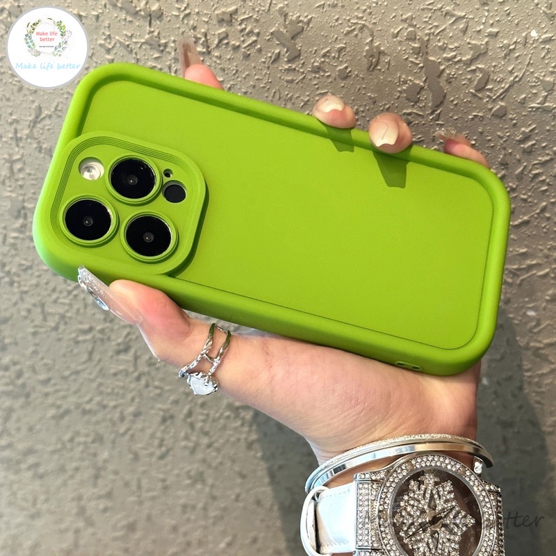 Sang Trọng Ốp Điện Thoại tpu silicone Mềm Màu Kẹo Cho iphone 11 12 13 14 pro max 15 plus