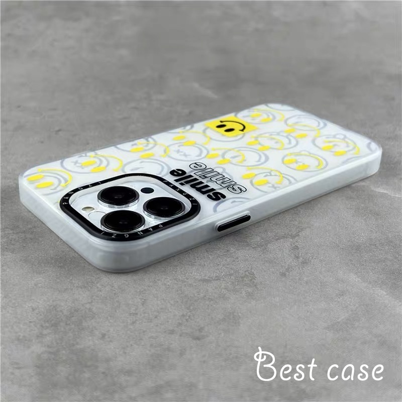 Ốp Điện Thoại acrylic Cứng In Hình Mặt Cười Cho iphone 11 12 13 14 pro max