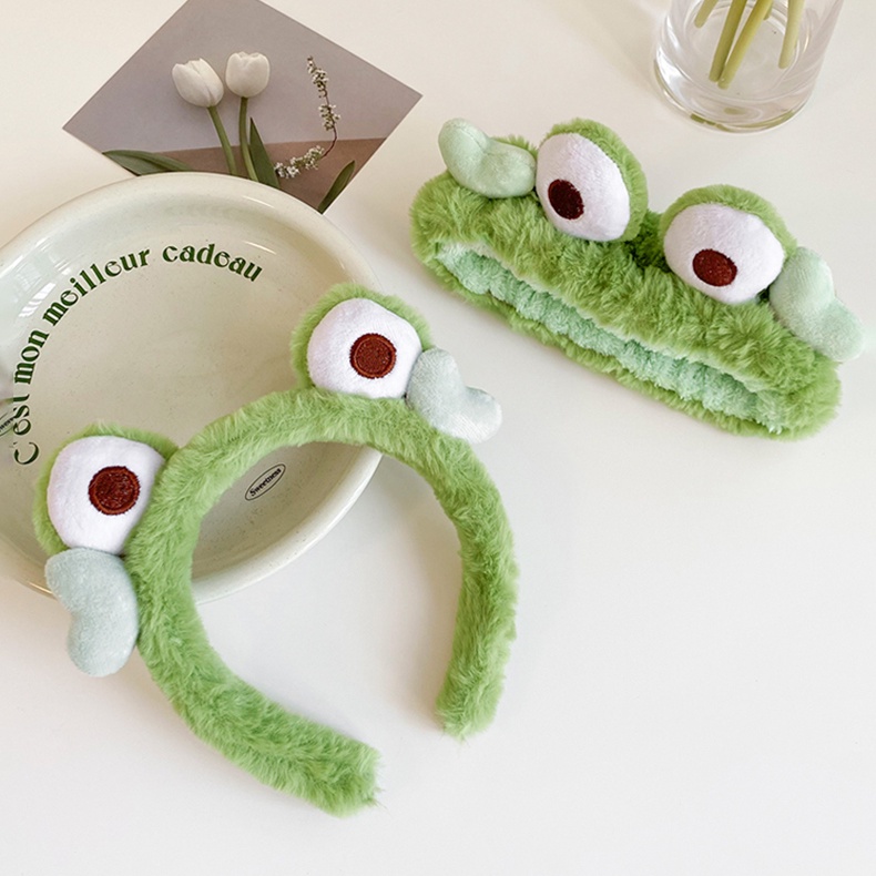 Băng Đô Cài Tóc Hình Ếch Xanh Dễ Thương Thời Trang Mùa Thu Cho Bé Gái