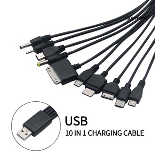 Dây cáp sạc usb 1 đầu 10 đa năng tiện dụng