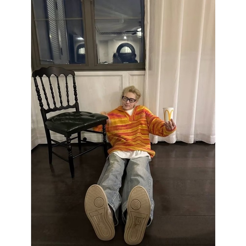 Áo Khoác cardigan Có Mũ Trùm Dáng Rộng Thêu Họa Tiết Xinh Xắn Dành Cho Các Cặp Đôi