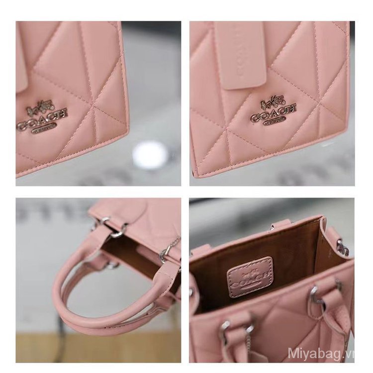 Túi Xách mini Họa Tiết Hoa Đính Kim Cương Giả Phong Cách Hàn Quốc 2023 c0ach