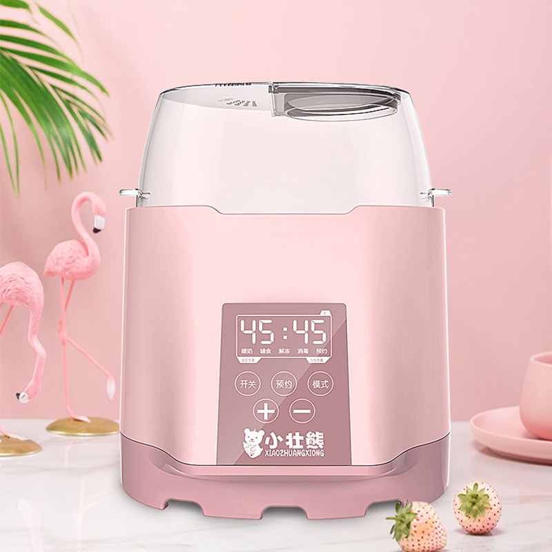 Xiaozhubangchu Máy Tiệt Trùng Hâm Nóng Sữa Em Bé Màn Hình lcd Cảm Ứng 2 Trong 1