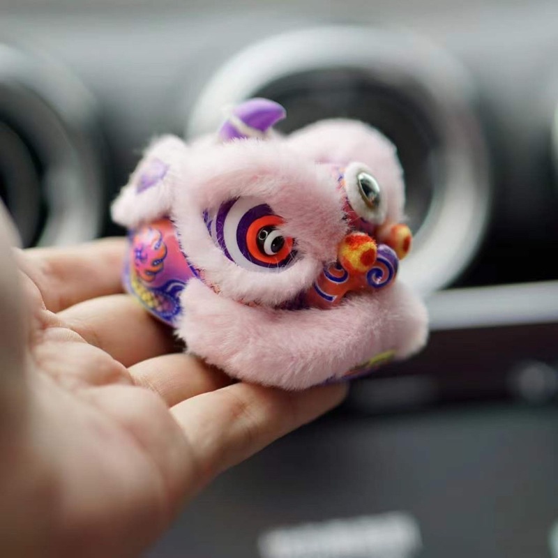 Đầu Lân Mini Trưng Bày Decor Góc Làm Việc - Chế tác thủ công - Siêu Dễ Thương Tặng Ô Tô