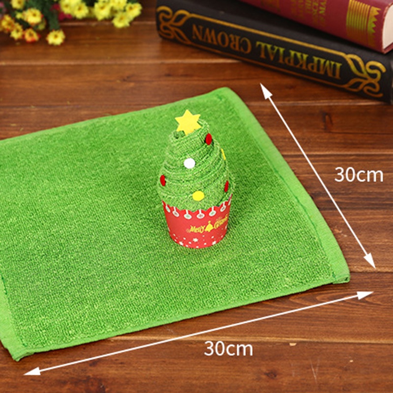 Khăn cotton Mềm 3 Phong Cách Giáng Sinh Dễ Thương Vui Nhộn Làm Quà Tặng Giáng Sinh ydea Yuiyue