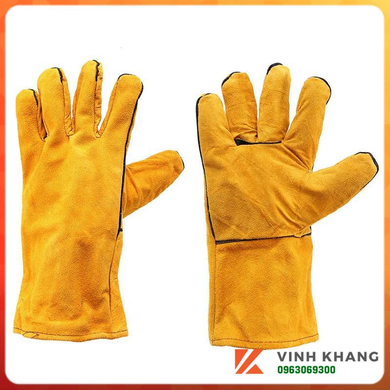 Găng tay da hàn bảo hộ cho thợ hàn - Găng tay công nghiệp