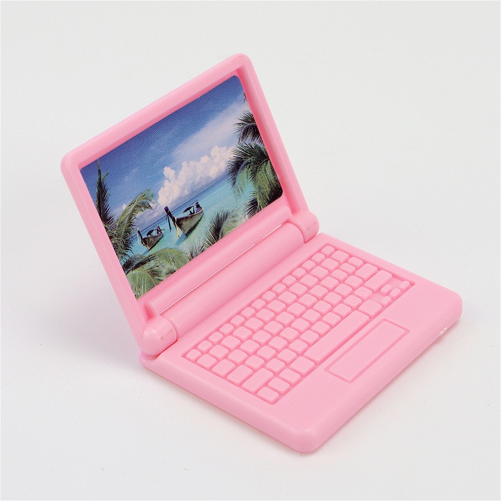 Phụ Kiện đồ Chơi Máy Tính Xách Tay Mini Có Thể Gập Lại Chất Lượng Cao Chống Mài Mòn Chơi Phim Hoạt Hình Thu Nhỏ Đồ Chơi Máy Tính Xách Tay Mô Phỏng.