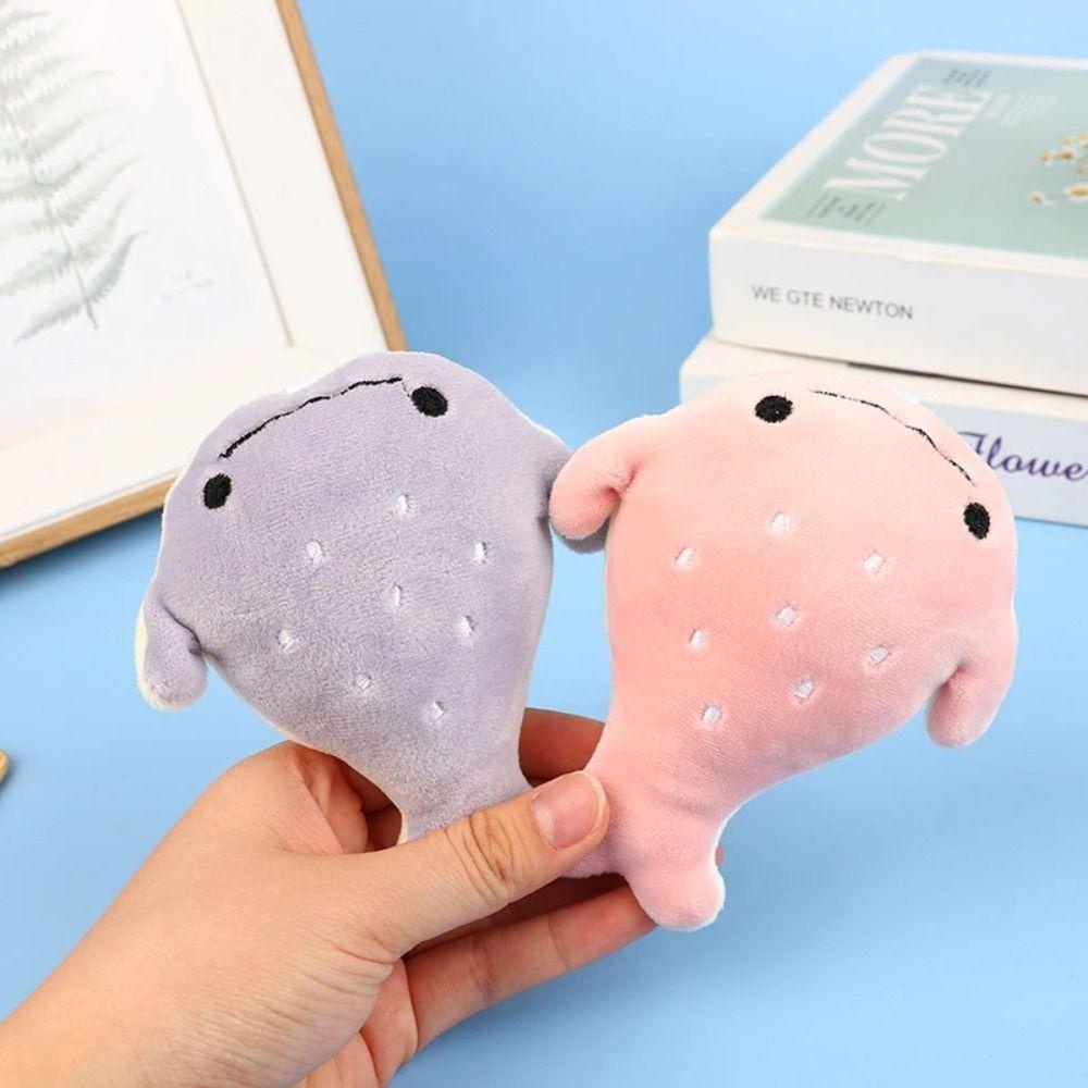 Móc Khóa Cá Voi Nhồi Bông Mềm Mại Đáng Yêu