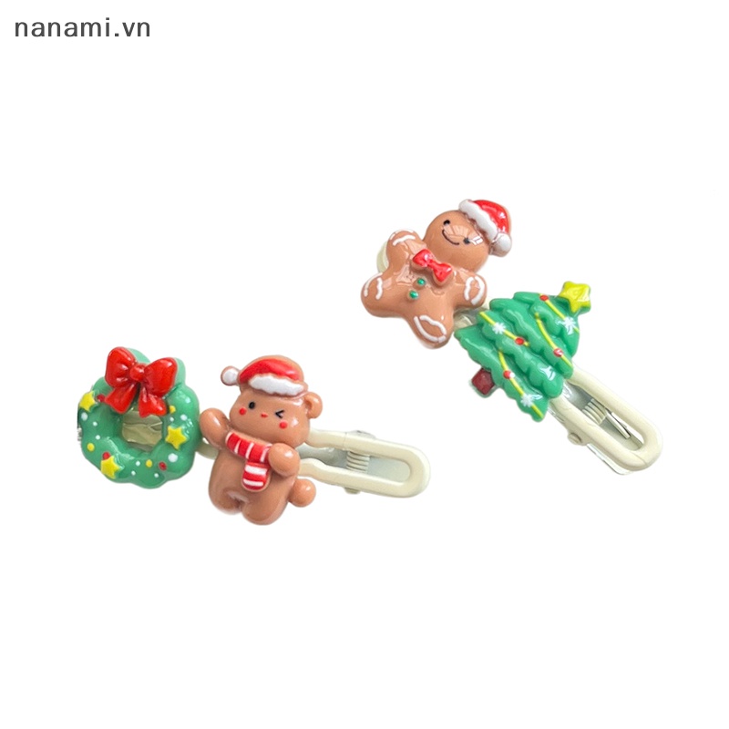 Kẹp Tóc  Hình Cây Thông Giáng Sinh / Bánh Gừng / Gừng / Kẹp Tóc Trang Trí Giáng Sinh