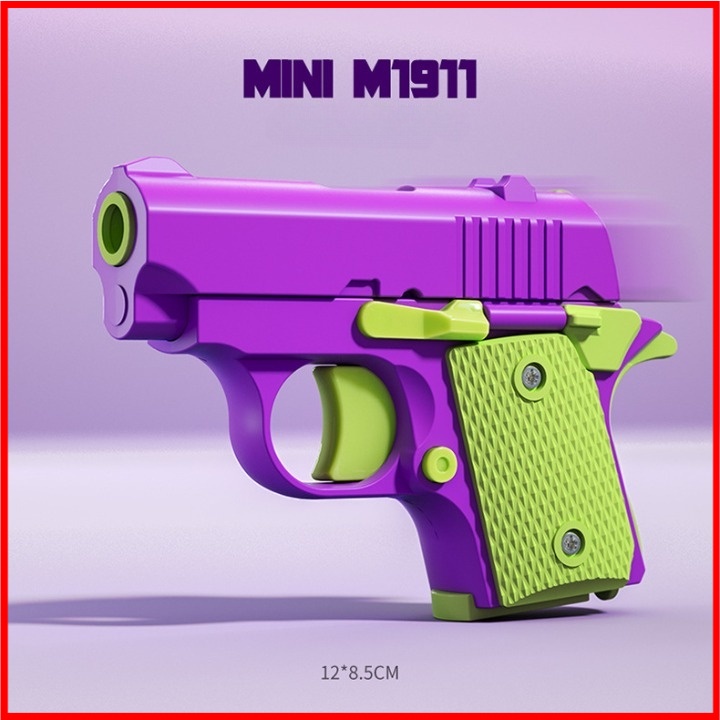 Súng Đồ Chơi Cà Rốt 1911 Mini, Súng Mô Hình 3d Cho Bé Loại 1 Đầy Đủ Chi Tiết