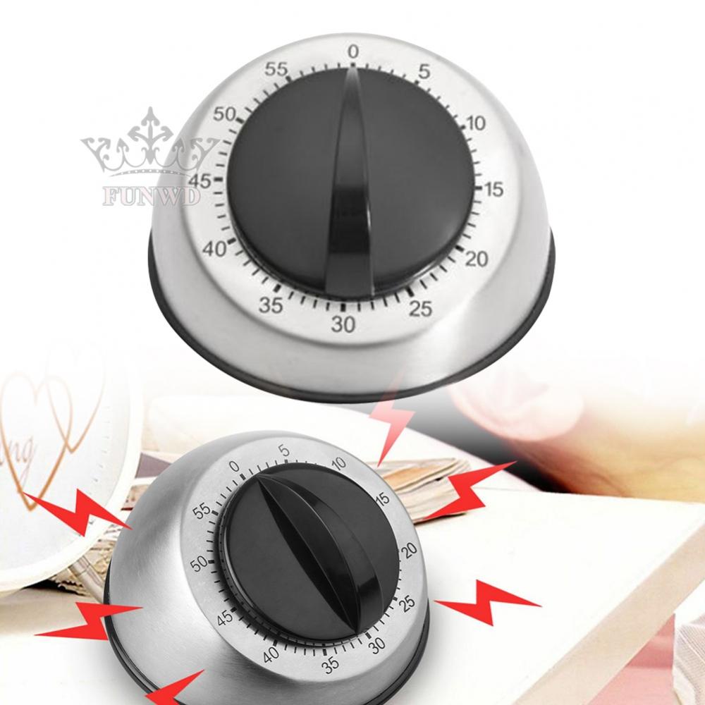 Kitchen Timer Kitchen Tools Mechanical Stainless Steel Cooking Time Manager