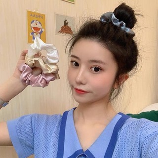 Dây Buộc Tóc Vải satin Kiểu Pháp Ngọt Ngào