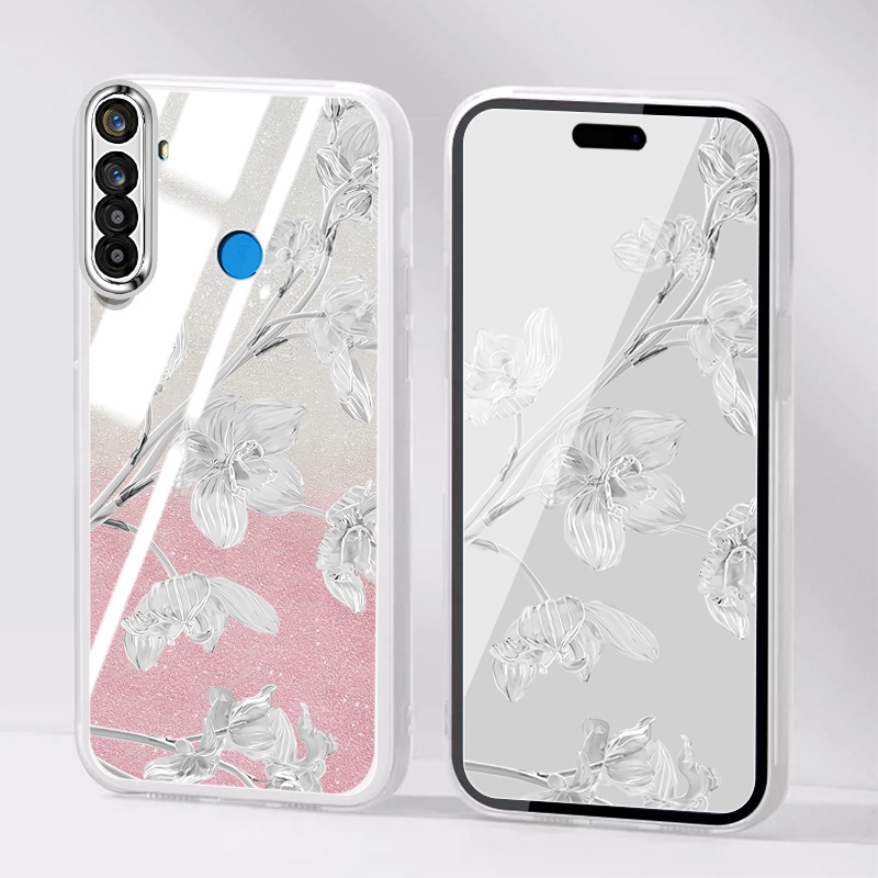 Bảo Vệ Ốp Điện Thoại Silicon Chống Rơi Họa Tiết Hoa bauhinia Cho oppo realme 5i 6i 5s c3 5