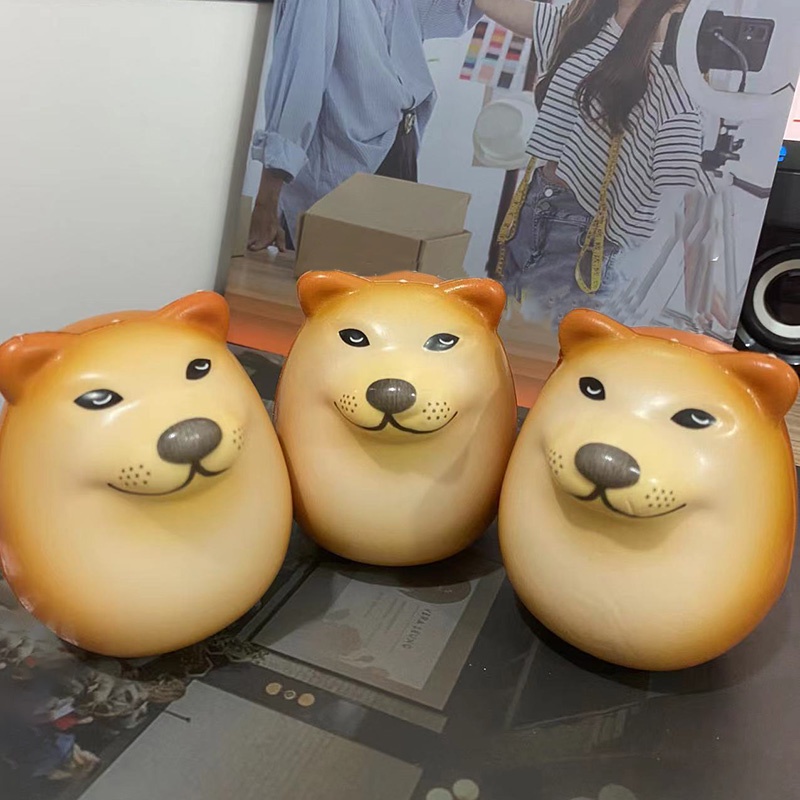 Kawaii Đồ Chơi Nắn Bóp Đàn Hồi Giảm stress Hình Chú Chó shiba inu