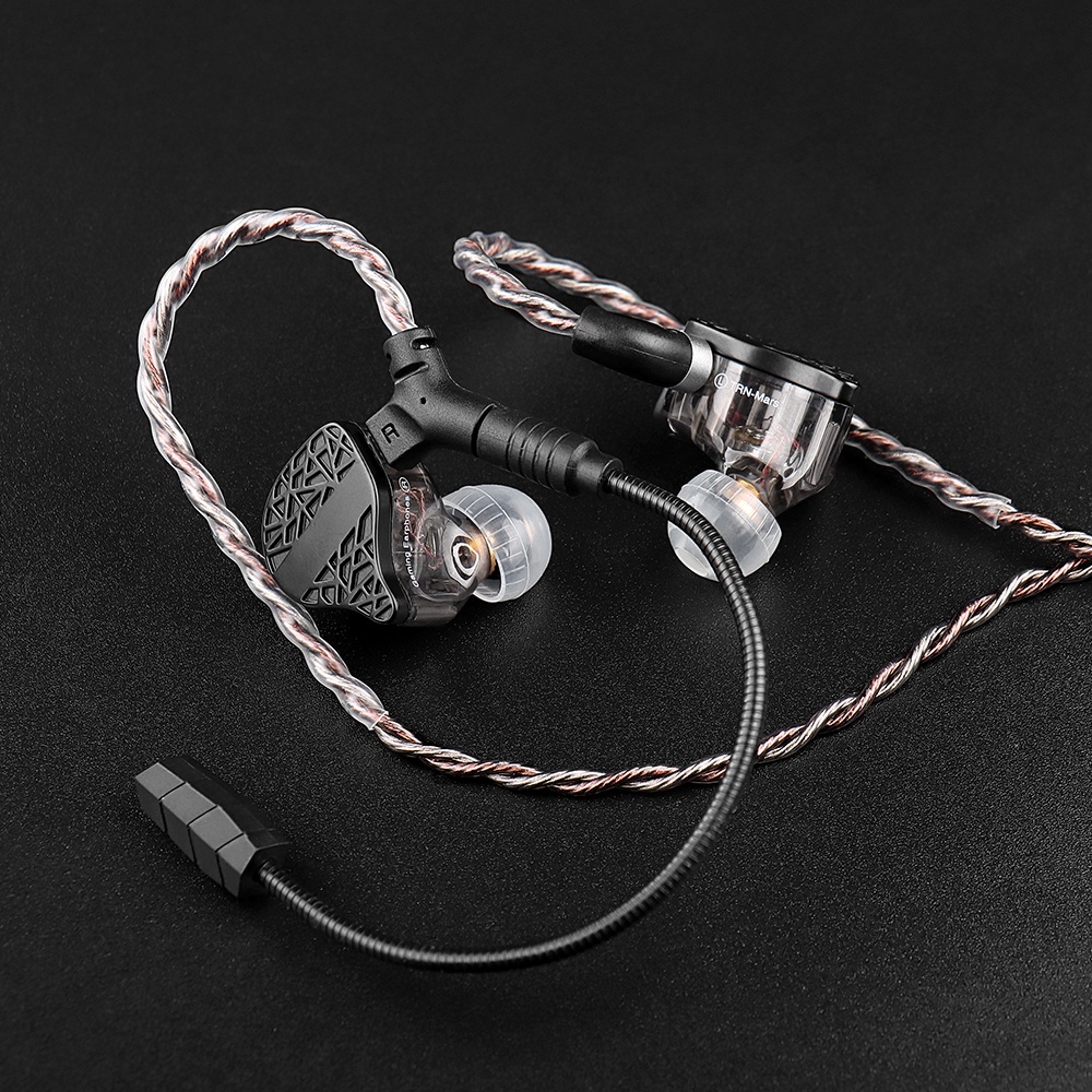 TRN RedChain Plus Gramr Gaming Earphone Upgrade Cable with Detachable Microphone 3.5mm 1.2M/2M Headphone