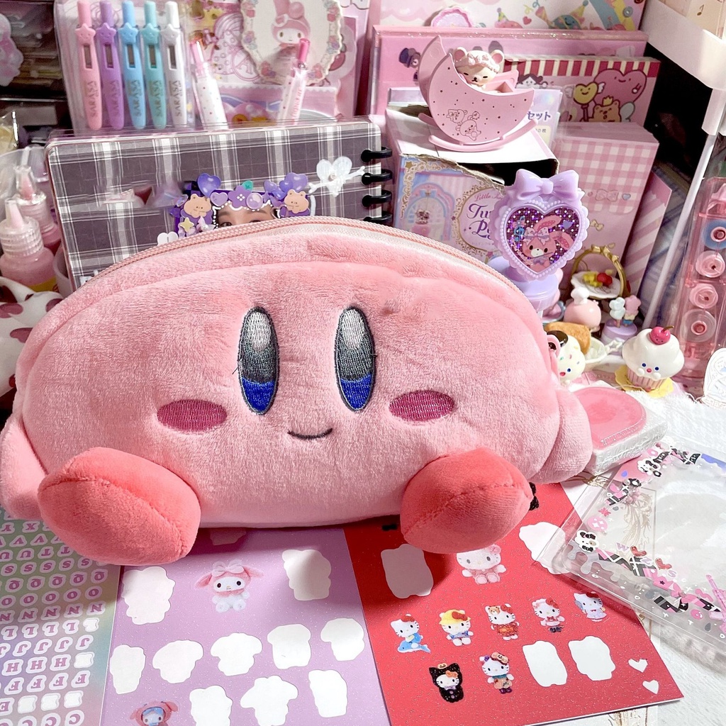 SANRIO Dễ Thương Bóp Viết Cỡ Lớn In Họa Tiết Hoạt Hình hello kitty / melody / Câu Cá Xấu Xí hanton kuromi / Kumamon / my melody Đáng Yêu Ốp