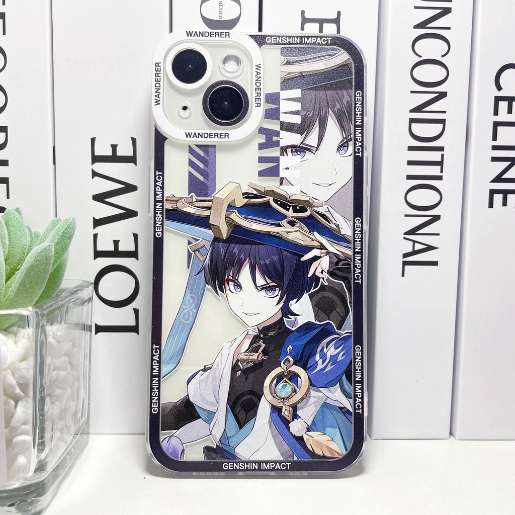 Ốp lưng iphone cạnh vuông Genshin Impact Wanderer Alhaitham Anime 8plus/x/xs/11/12/pro/max/plus/promax