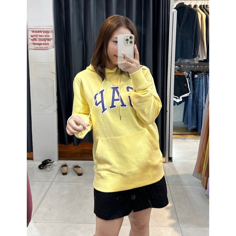 Áo hoodie nỉ bông Gap vải dư xịn, áo unisex nam nữ đều mặc đẹp size 48-82Kg