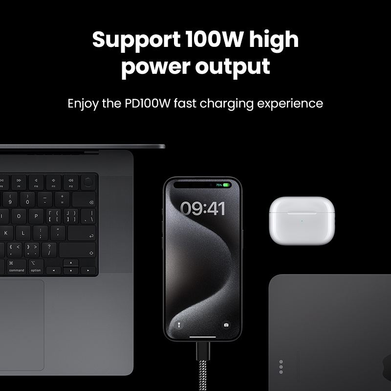 Pd100w Dây Cáp Sạc Nhanh usb c Sang usb type c Cho ip 15 huawei sam xiaomi mac