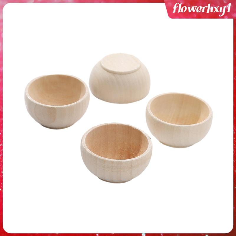 Bộ 4 Tô Gỗ Đồ Chơi Tự Vẽ Cho Bé