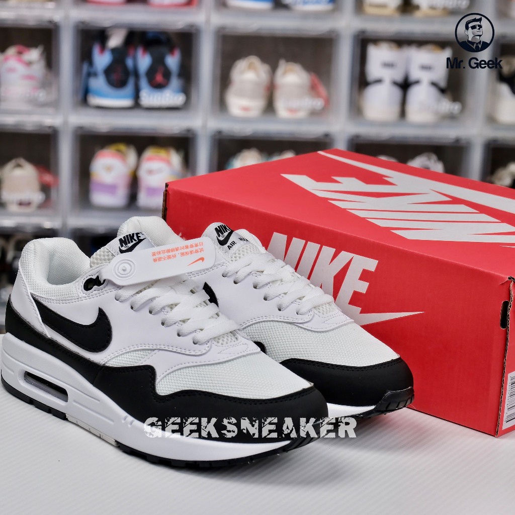 Giày Sneaker cổ thấp NK Air Max 1 White Black