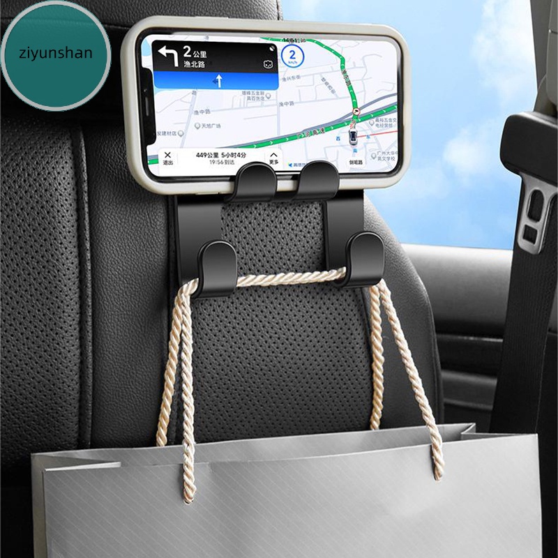 Móc Treo Túi Xách / Đồ Dùng Màu Đen Thông Dụng Gắn Ghế Ngồi Xe Hơi ziyunshan