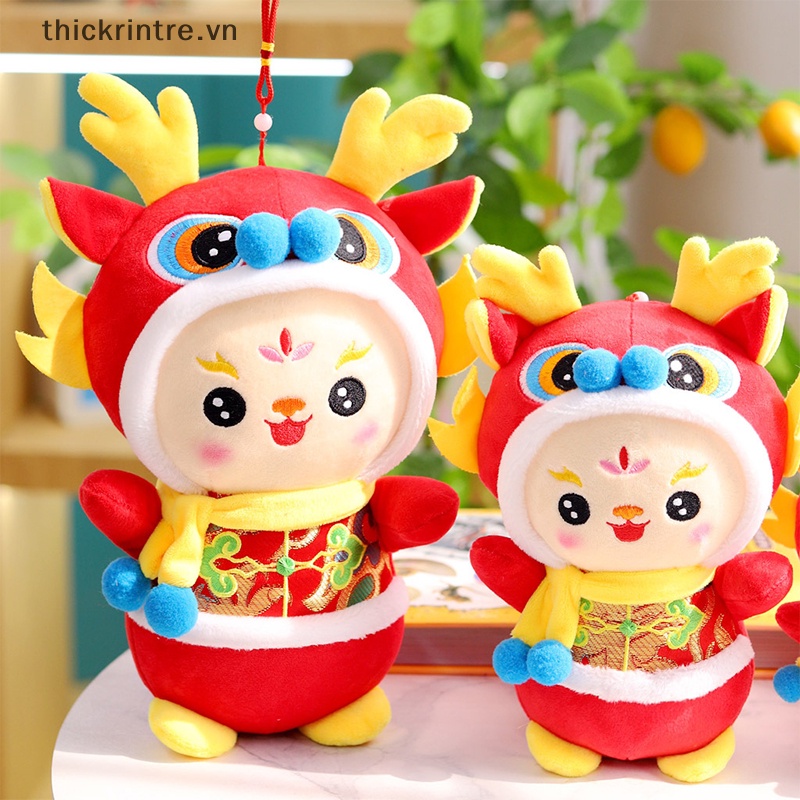 Đồ Chơi Nhồi Bông Hình Rồng Năm Con Giáp Trung Quốc Trang Trí Bàn Làm Việc