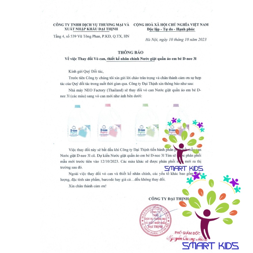 NƯỚC GIẶT DNEE THÁI LAN 3000ML