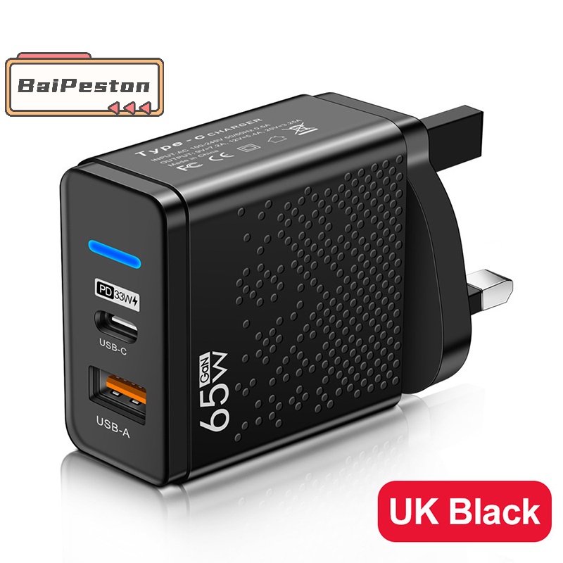 Củ Sạc Nhanh 65w usb c pd type c Cho iphone 14 13 xiaomi macbook 3.0