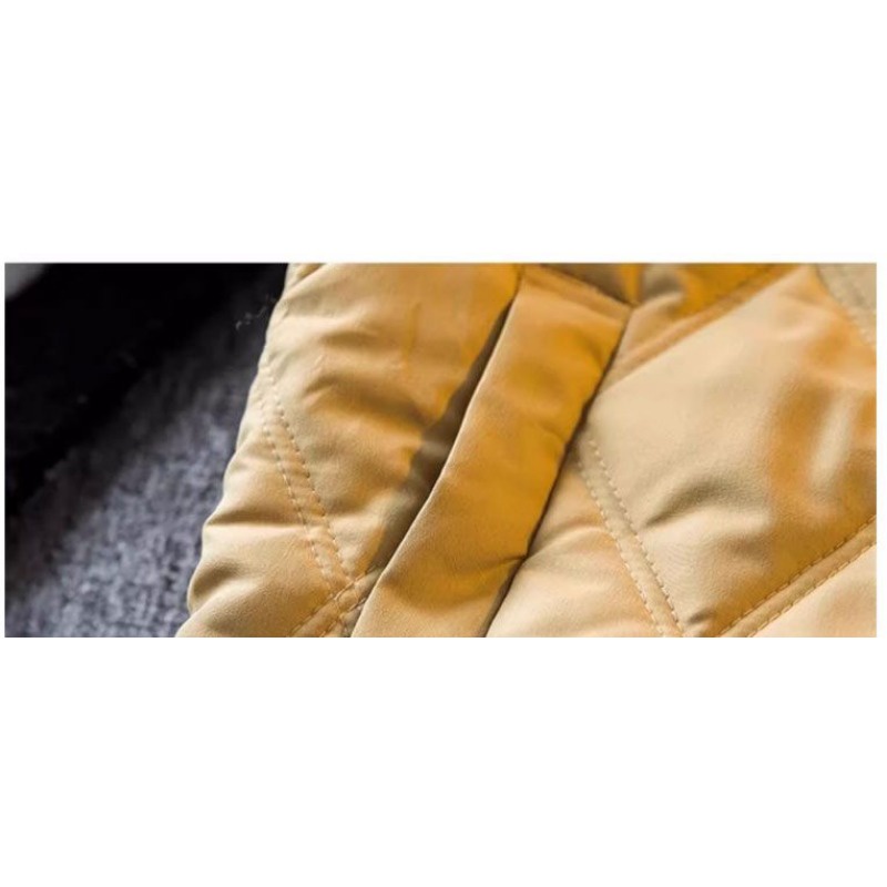 Áo Khoác Bóng Chày Bằng cotton Dày Dáng Rộng Kẻ Sọc Caro Hình Thoi Ấm Áp Mùa Đông Cho Nam