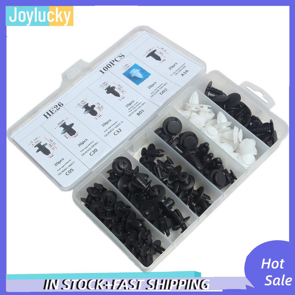 Bộ 100 Kẹp Cố Định Cửa Xe Hơi