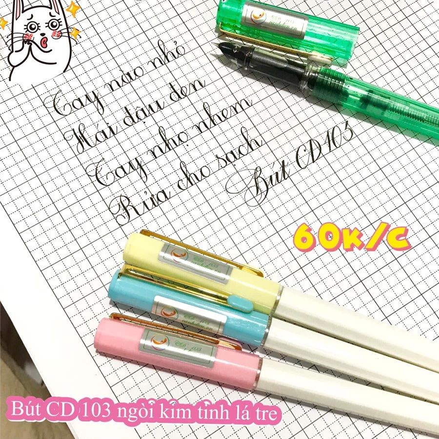 Bút Cánh Diều 103 ngòi lá tre, bút luyện chữ đẹp, ngòi thanh đậm viết Cánh Diều CD103 viết ngòi lá tre - Loki