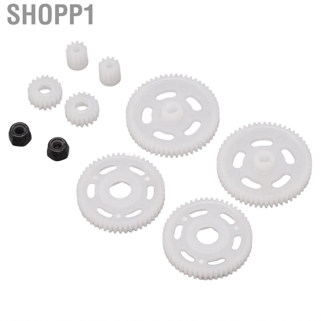 Shopp1 RC  Pinion Gear Set White Lightweight For Axial SCX24 1/24 Model Vehicle