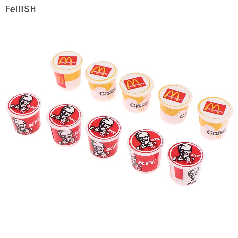 Set 5 Mô Hình Thức Ăn Nhanh mini kfc family Tỉ Lệ 1 / 12 439br