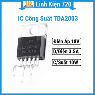 Linh kiện ic công suất tda2003, an toàn, bảo vệ mạch