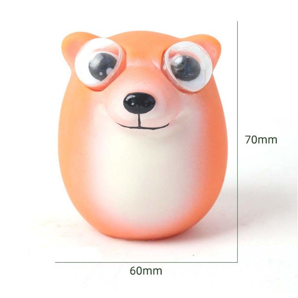 Shanrong Đồ Chơi Nắn Bóp Đàn Hồi Giảm Stress Hình Chú Chó shiba