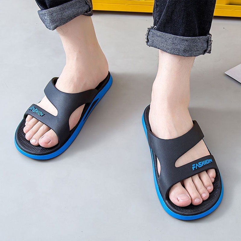 SHANMUSENLIN☘Dép Sandal Thể Thao Chống Trượt Phong Cách Mới Hợp Thời Trang Đi Biển Ngoài Trời Cho Nam insGiày nam Thể thao Thư giãn Thời trang