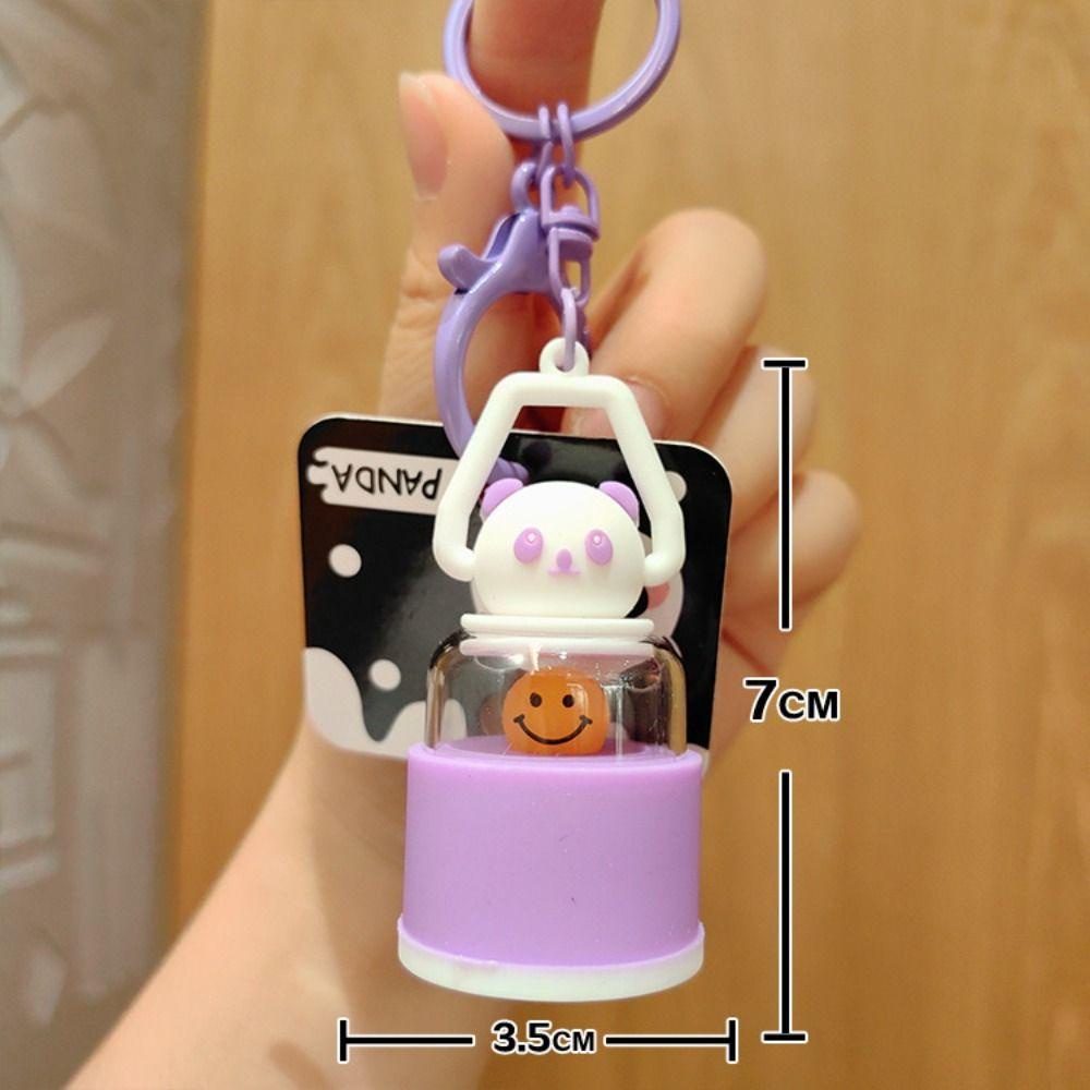 Móc Khóa Hình Gấu Trúc Hoạt Hình Có Đèn led Phát Sáng Dễ Thương