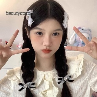beautycoco🍊1 Kẹp Tóc Nơ Ren Cho Nữ