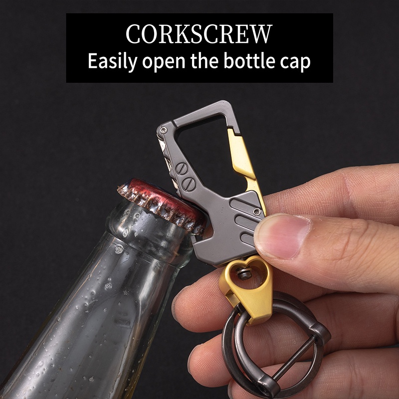 Móc Khóa Đa Năng Kèm Móc Treo Chìa Khóa Tiện Dụng