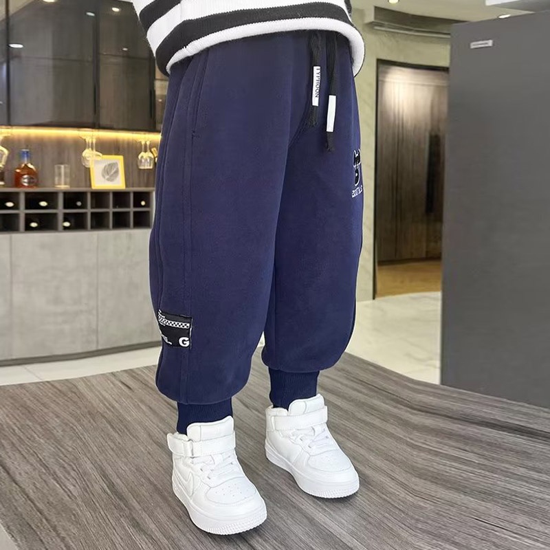 Michley Quần Thể Thao Chất Liệu Nhung Dày Dặn Thời Trang Thu Đông Cho Bé Trai