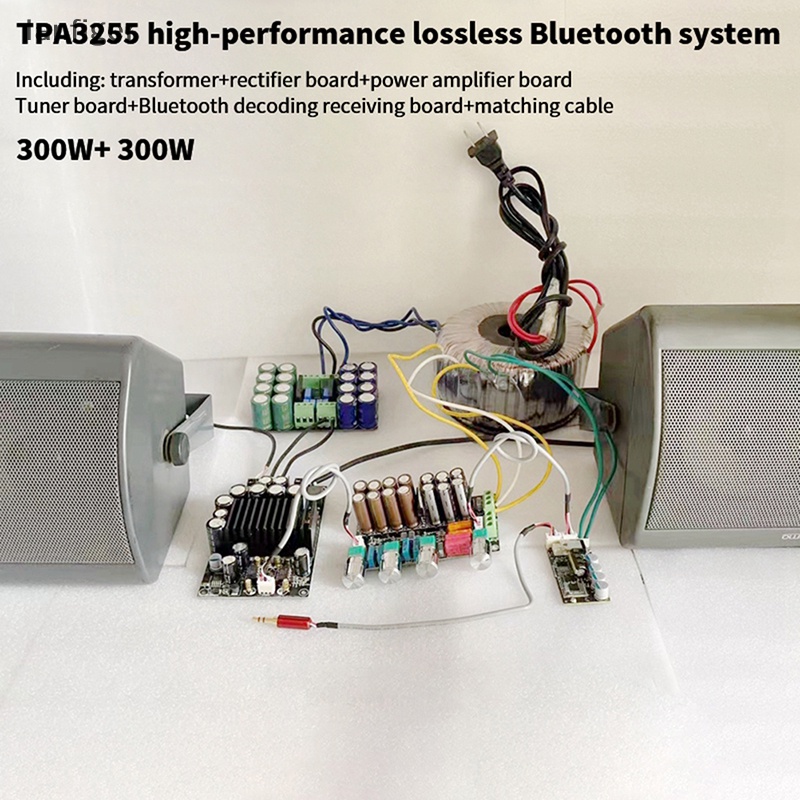 Bảng Mạch Khuếch Đại Âm Thanh Kỹ Thuật Số tpa3255 Kênh 2.0 600w hifi 300w * 2 en