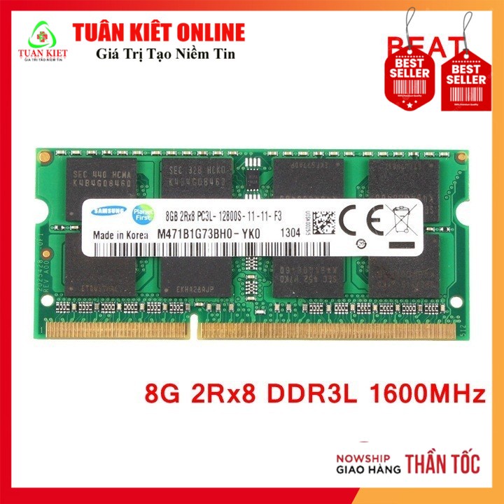 RAM Laptop DDR3L 8GB 1600 - CT102464BF160B - Hàng Chính Hãng