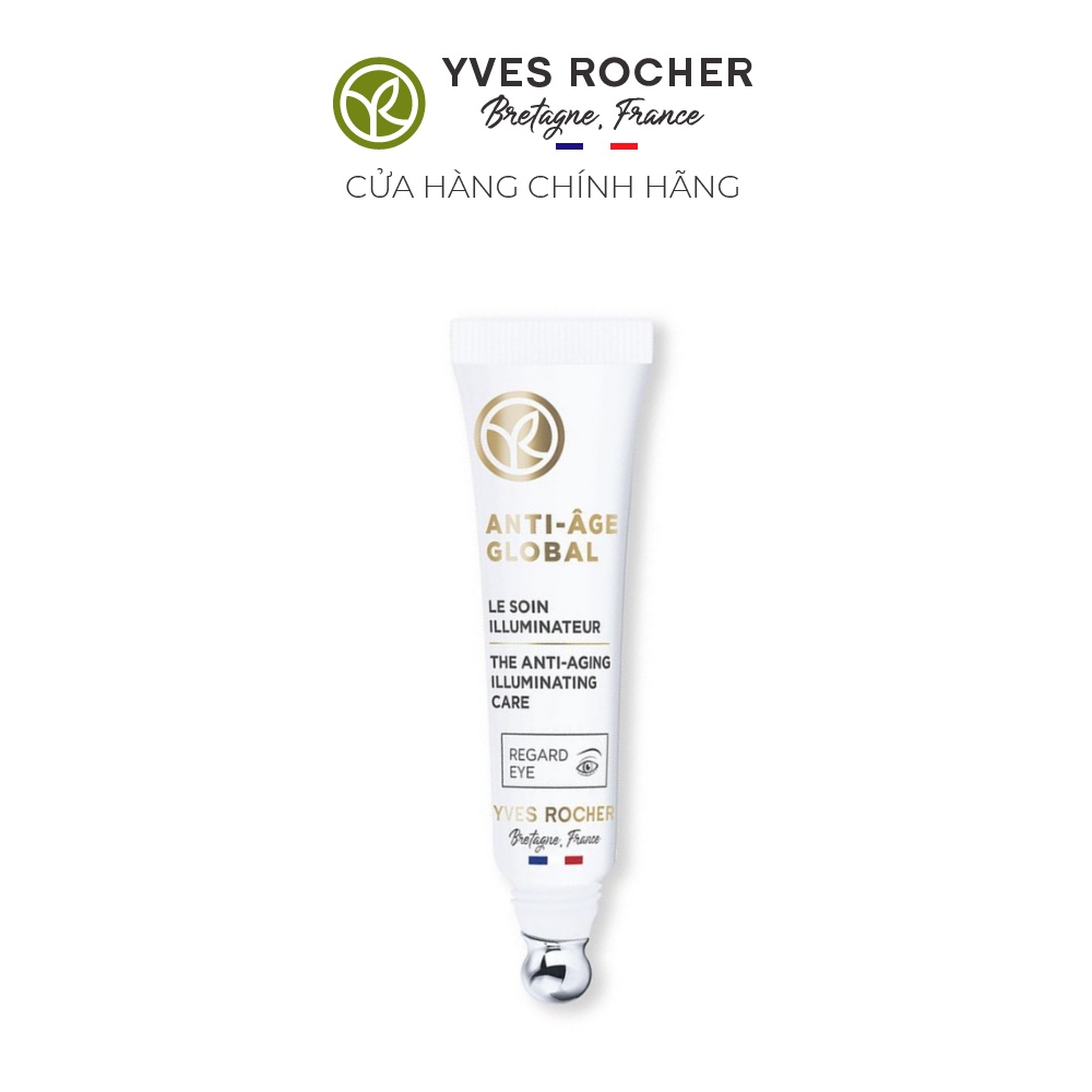 [Quà tặng]Tinh chất chống lão hóa dành cho vùng mắt Yves Rocher  ANTI-AGE GLOBAL THE ANTI-AGING ILLUMINATING CARE 15ML