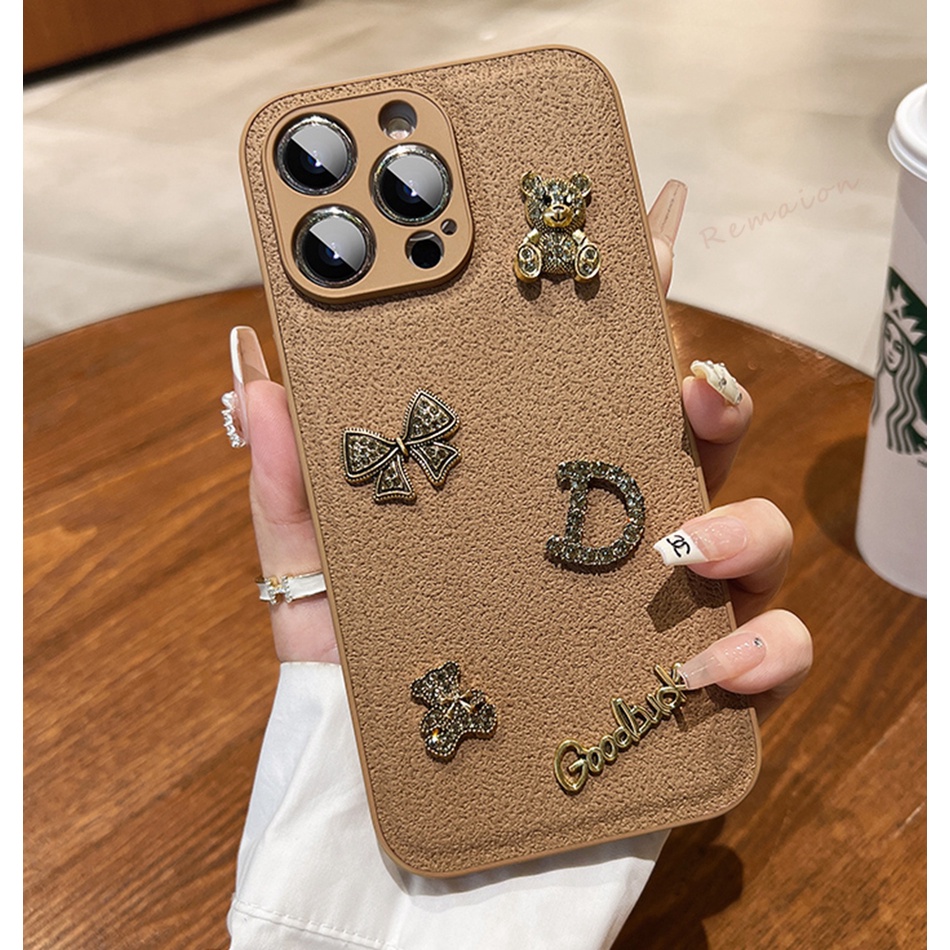 Bao Da Điện Thoại Chống Sốc Hình Gấu Cho iphone 11 12 13 14 15 pro max 11pro 13pro x xr xs max 14pro 15pro Ốp