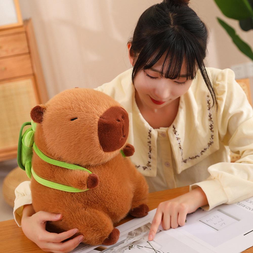 Mmluck capybara Đồ Chơi Búp Bê Nhồi Bông capybara rodent Runnybara Đáng Yêu Mềm Mại