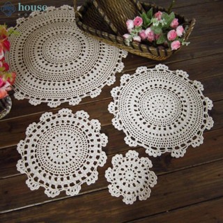 Khăn trải bàn ăn bằng vải ren móc trang trí nhà bếp