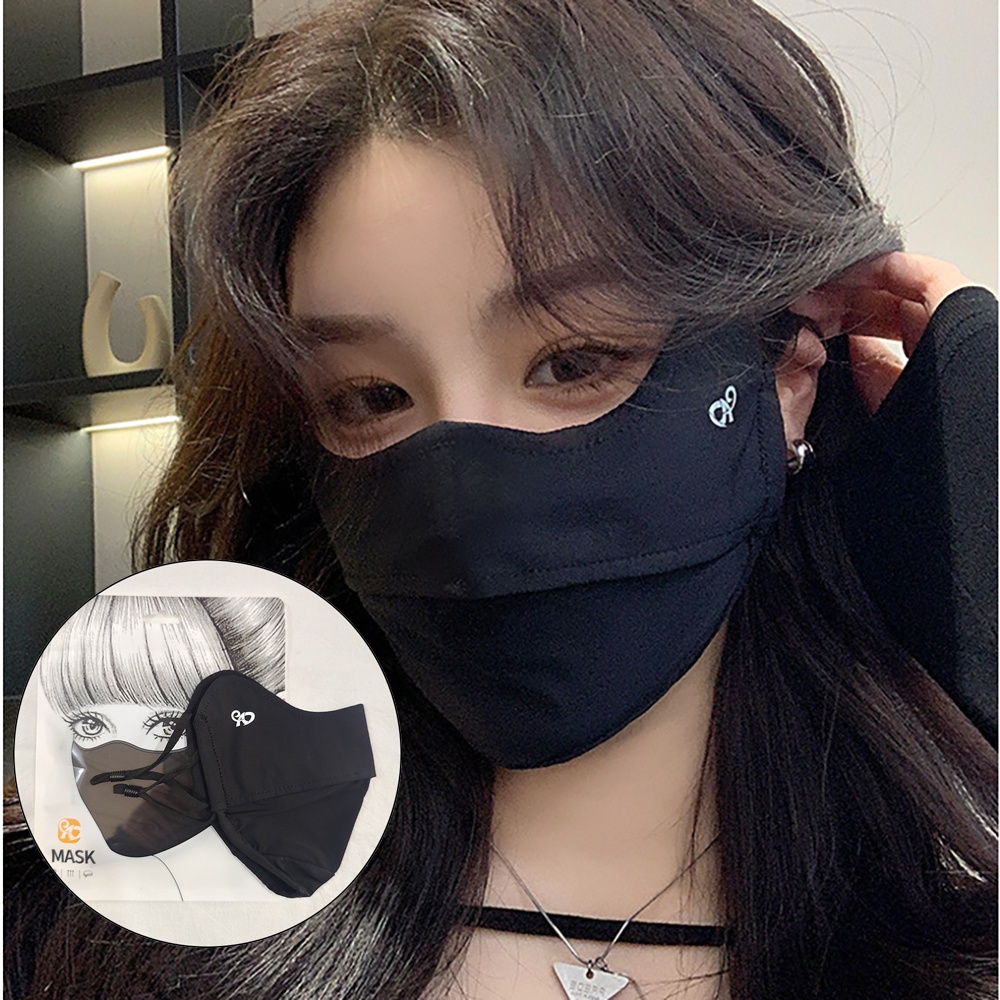 Khẩu Trang Dây Đeo Rút Co Giãn Hàng Nhập Khẩu Chống UV Vải Thun Lạnh Cao Cấp Unisex Fashion Masks